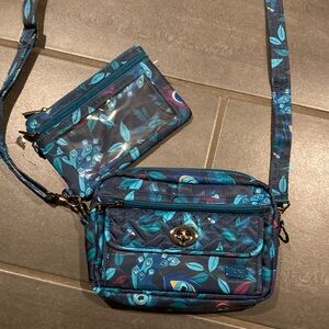 Vera Bradley Peacock Blue Crossbody Bag Set